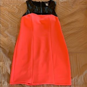 Patten leather lined dress